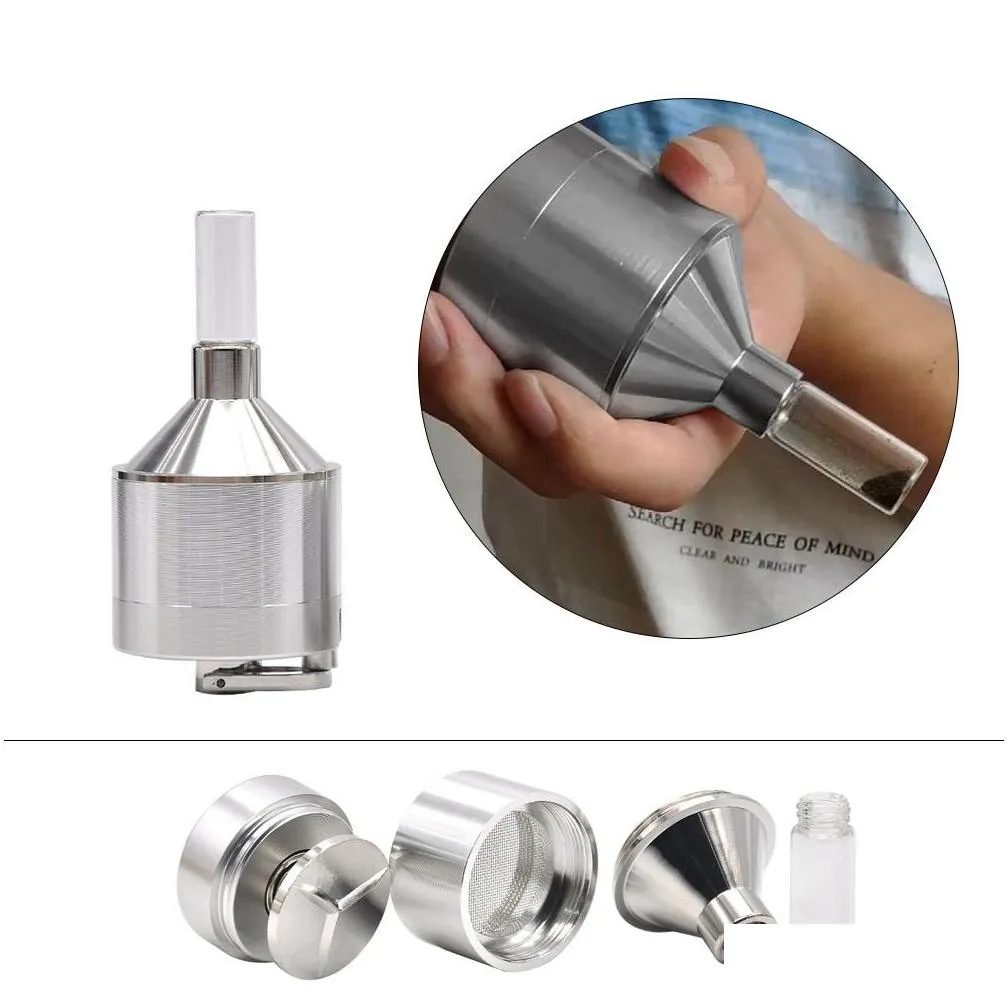 manual herb grinder 44mm aluminum alloy cigarette grinders smoking accessories