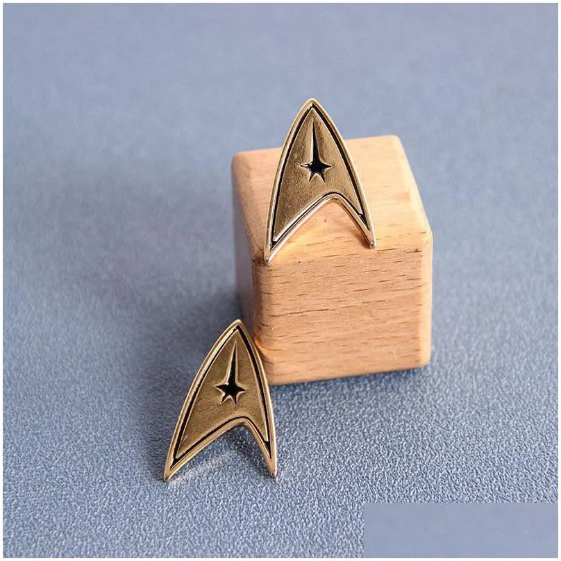 Star Trek Starfleet Enamel Brooch Pins Badge Lapel Pins Alloy Metal Fashion Jewelry Accessories Gifts