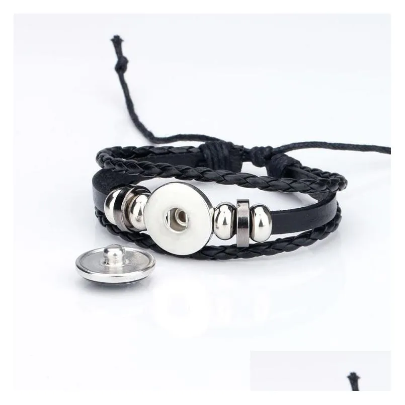 luminous 12 zodiac sign bracelet for women men glow in the dark constellations charm leather rope chains bangle diy fashion jewelry