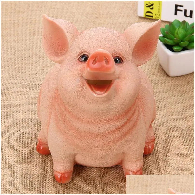 novelty items pig piggy bank child piggy bank household items children toys money boxes cartoon pig shaped birthday gift coins storage box