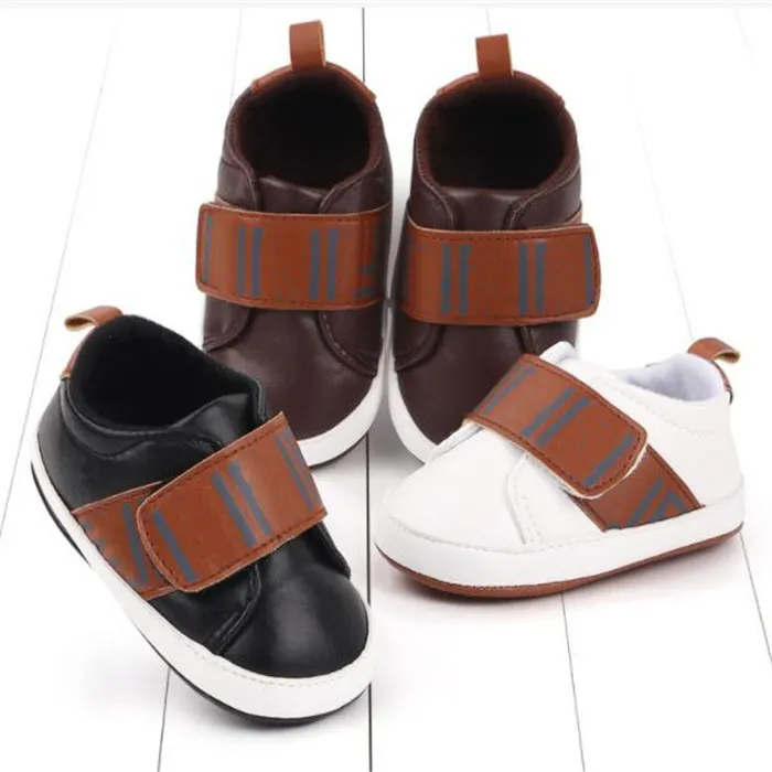 Handmade Newborn Baby First Walkers Fashion Luxury Boys Girls Shoes Leather Toddler infant Casual Sneakers Anti Slip Designer kids Shoe