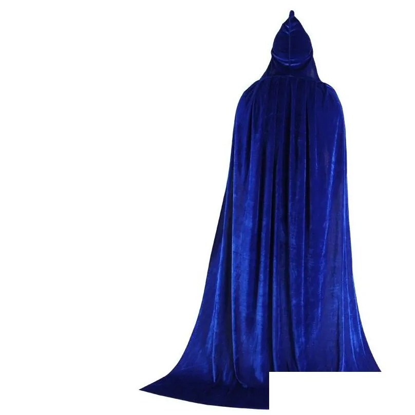 Cosplay Costume Adult Children Halloween Cloak Cape Hooded Medieval Dress Coats 8 Colors