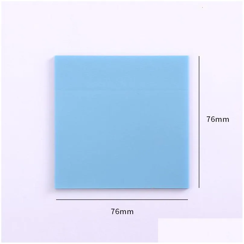 wholesale notepads 50 sheets of waterproof pet self-adhesive transparent memo pad paper suitable for school student office stationery