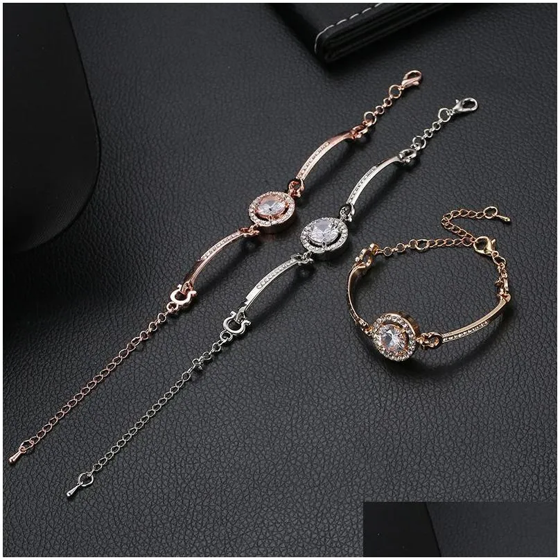 2019 hot classic 3 color round large crystal rhinestone charm shiny cuff opening bracelet for women new fashion jewelry gift