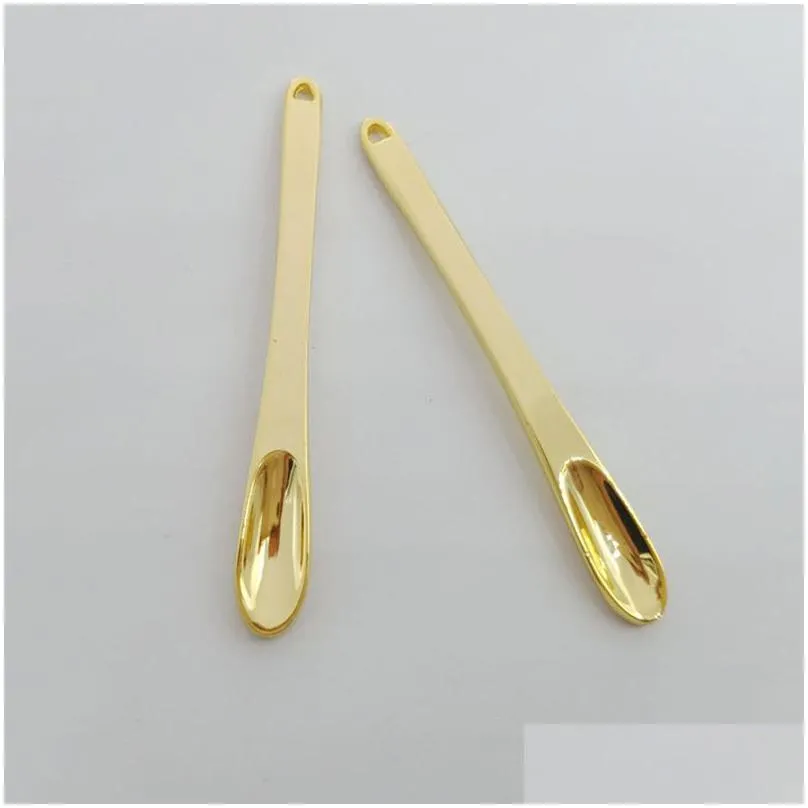 mini gold spoon spice powder shovel household smoking accessories snuff snorter sniffer portable eye cream spoons