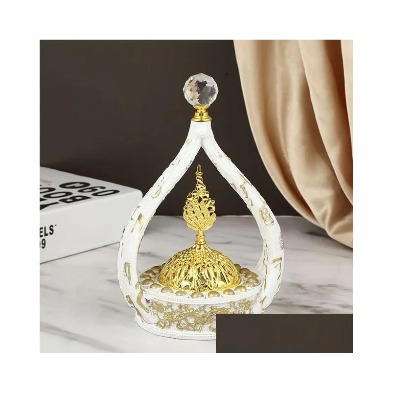 fragrance lamps fashion european and american style exquisite geometric relief creative home decoration resin craft incense