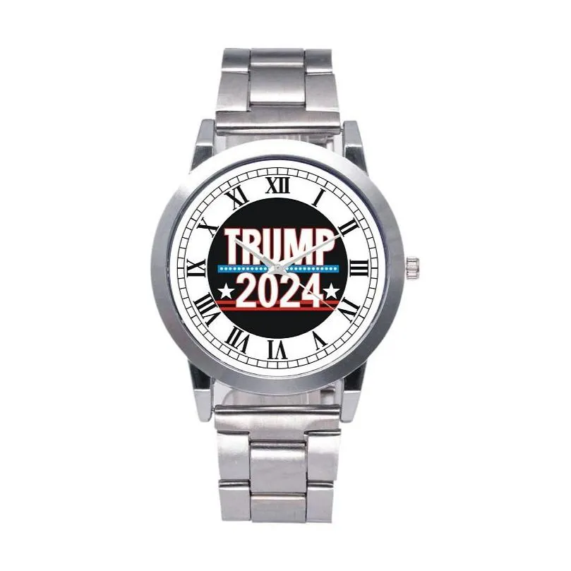 14 Styles Trump 2024 Wrist Watch Party Favor Donald Retro Men Quartz Watches