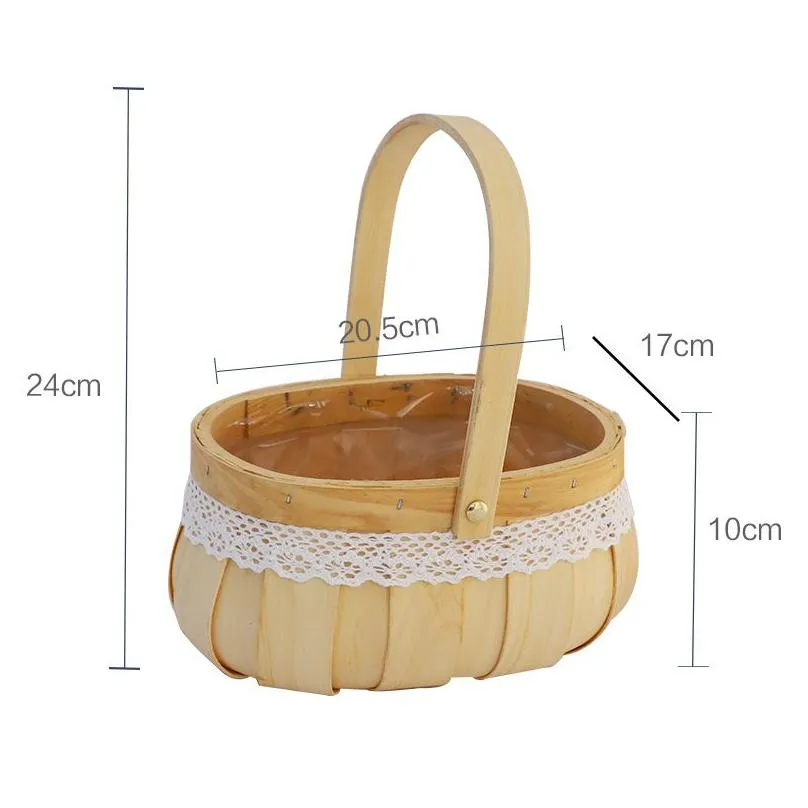 woven basket picnic camping storage basket bread fruit food breakfast flower display box kitchen orginazer home decor