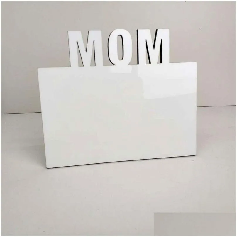 sublimation blank photo frame album ornaments diy heat transfer frames desktop decoration mother`s day gift