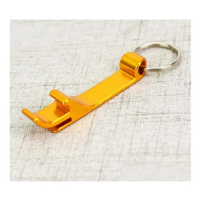 bottle opener with key chain pendant aluminum bottle opener key chains portable beer bar open bottle tool summer wine bottles tool