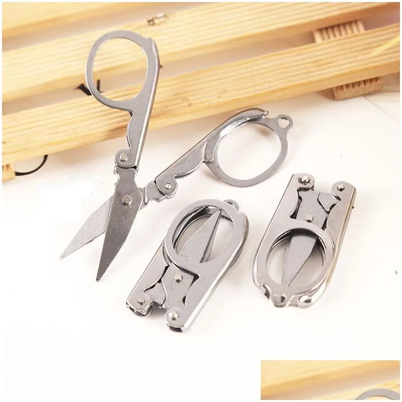 portable folding scissors simple ancient household tailor shears for embroidery sewing beauty tool child hand tools