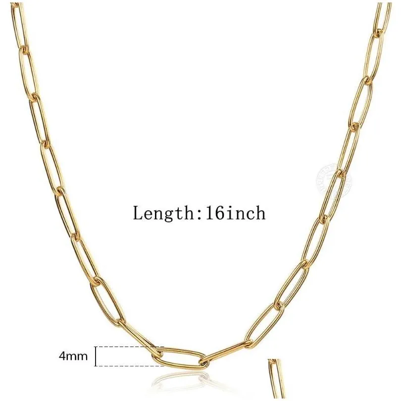 chains vintage gold chain necklace for women herringbone rope foxtail figaro curb link choker jewelry accessories wholesale