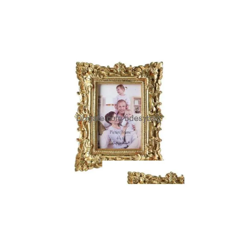 giftgarden 4x6 vintage photo frames gold picture frame wedding gift home decor