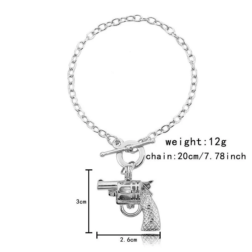 fashion natural pearls cage charm bracelets opening gun owl star shell shark locket pendant bangle for women & men jewelry best gift