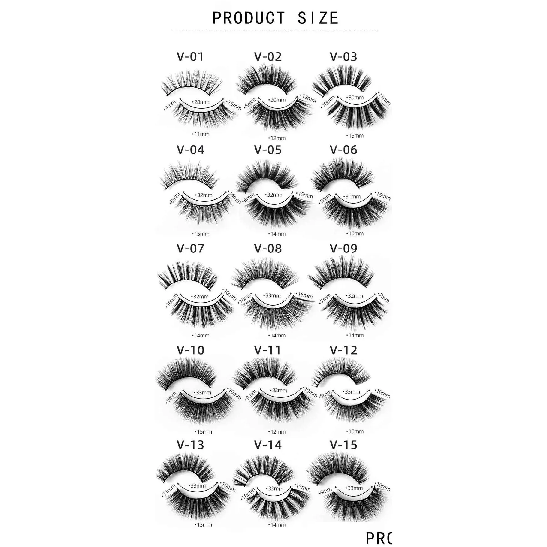 3d mink eyelashes eyelash 3d eye makeup mink false lashes soft natural thick fake eyelashes lashes extension beauty tools 15 styles d