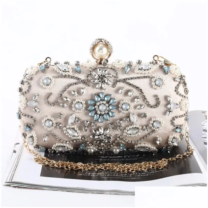 quality package with diamonds Handbags clutch bag Women Party handbag