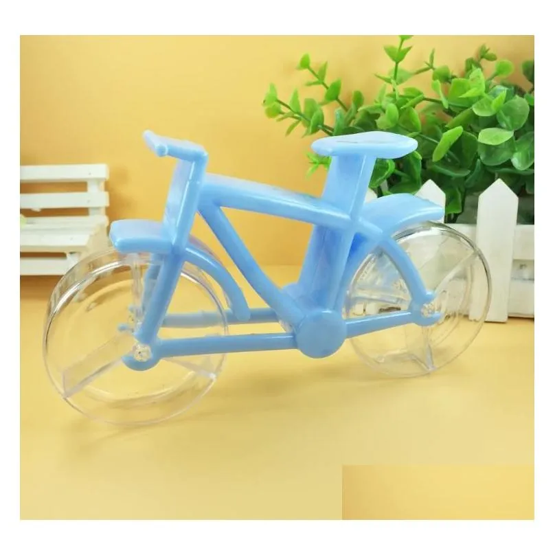 50pcs Bike Shaped Plastic Candy Boxes Bicycle Candy Choclate Box Case for Wedding Party Decoration Home Decor SN6250