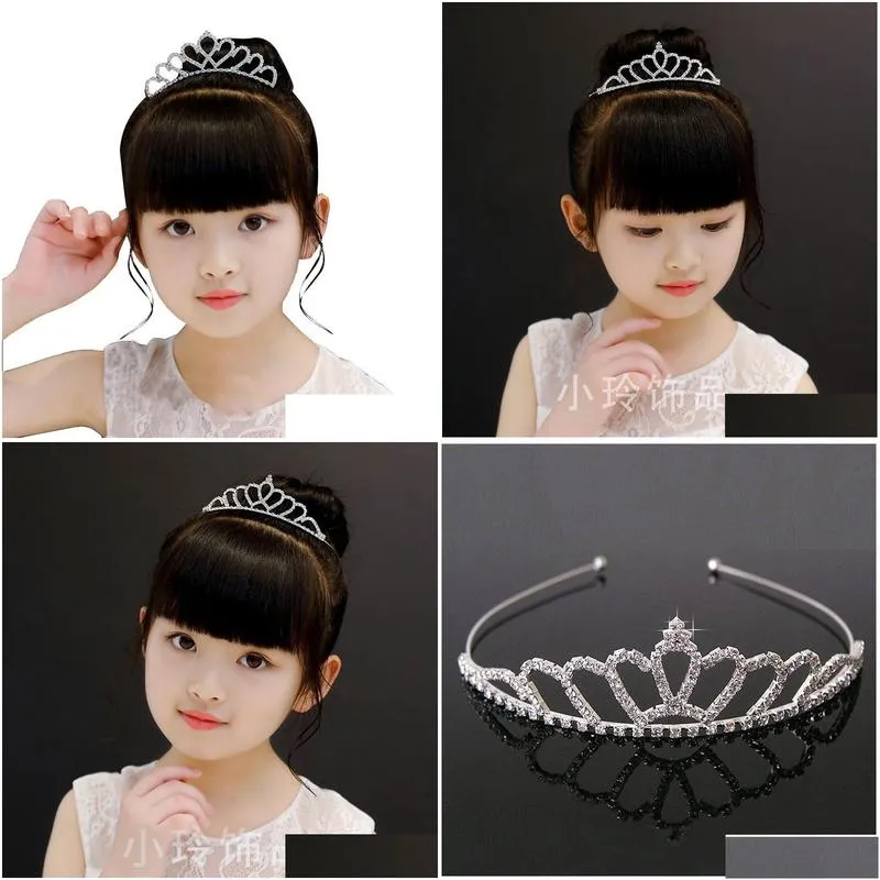 Headpieces Beautiful Shiny Crystal Bridal Tiara Party Pageant Plated Crown Hairband Wedding Accessories