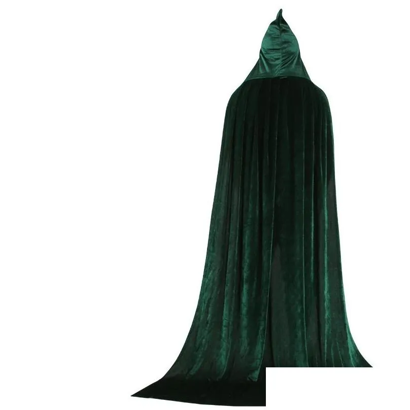 Cosplay Costume Adult Children Halloween Cloak Cape Hooded Medieval Dress Coats 8 Colors