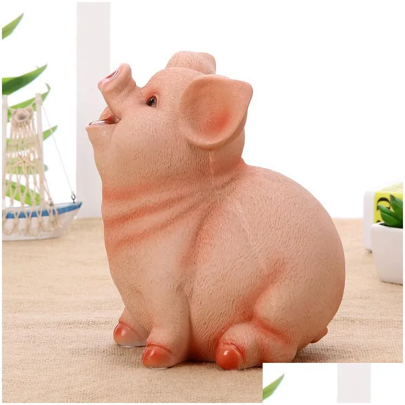 novelty items pig piggy bank child piggy bank household items children toys money boxes cartoon pig shaped birthday gift coins storage box