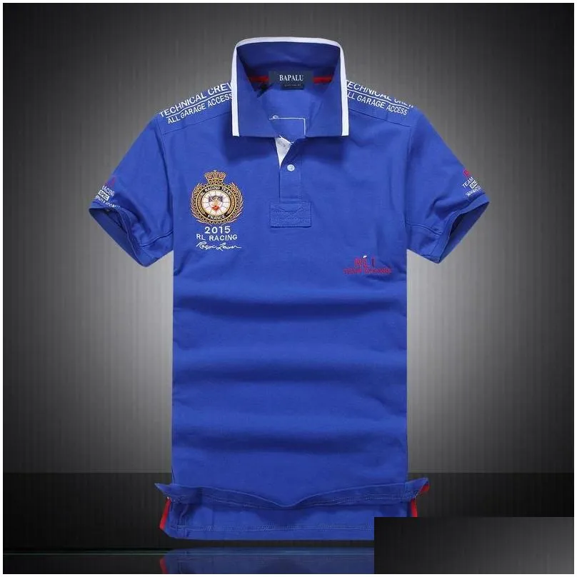 2021ss summer short-sleeved polo shirt mens tide brand embroidery clothes turn-up collar malaysian standard t-shirt