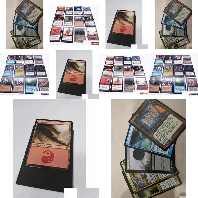 hot sell 100pcs/lot board game diy magic cards english version 63 x 88 mm tcg playing games trading card game