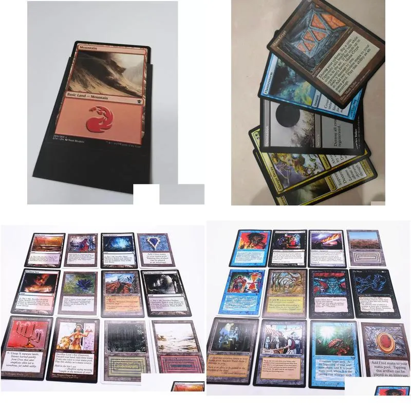 hot sell 100pcs/lot board game diy magic cards english version 63 x 88 mm tcg playing games trading card game