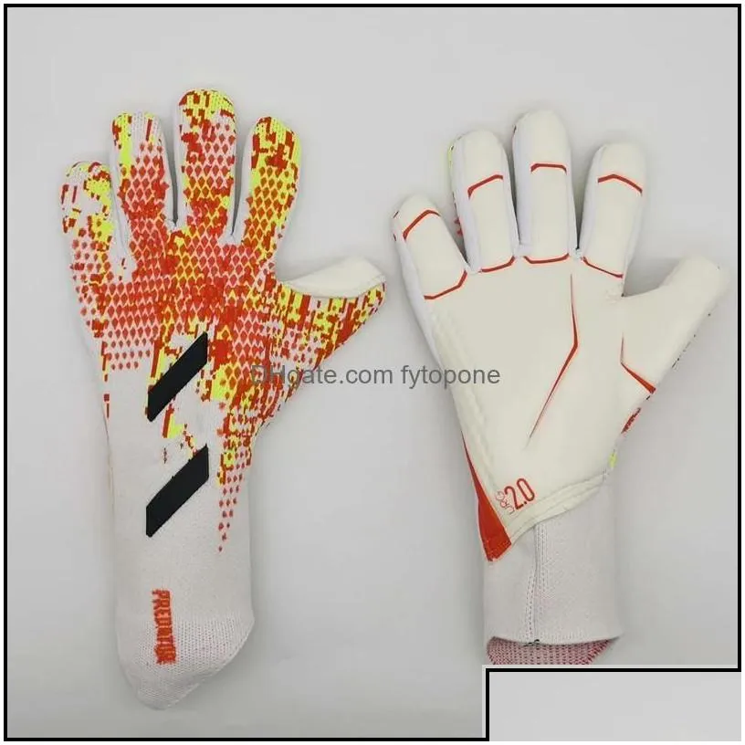 sports gloves 2022 4mm goalkeeper gloves finger protection professional men football adts kids thicker goalie soccer glove drop