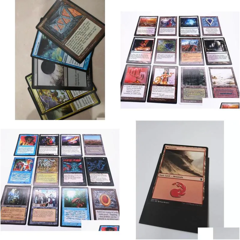 hot sell 100pcs/lot board game diy magic cards english version 63 x 88 mm tcg playing games trading card game