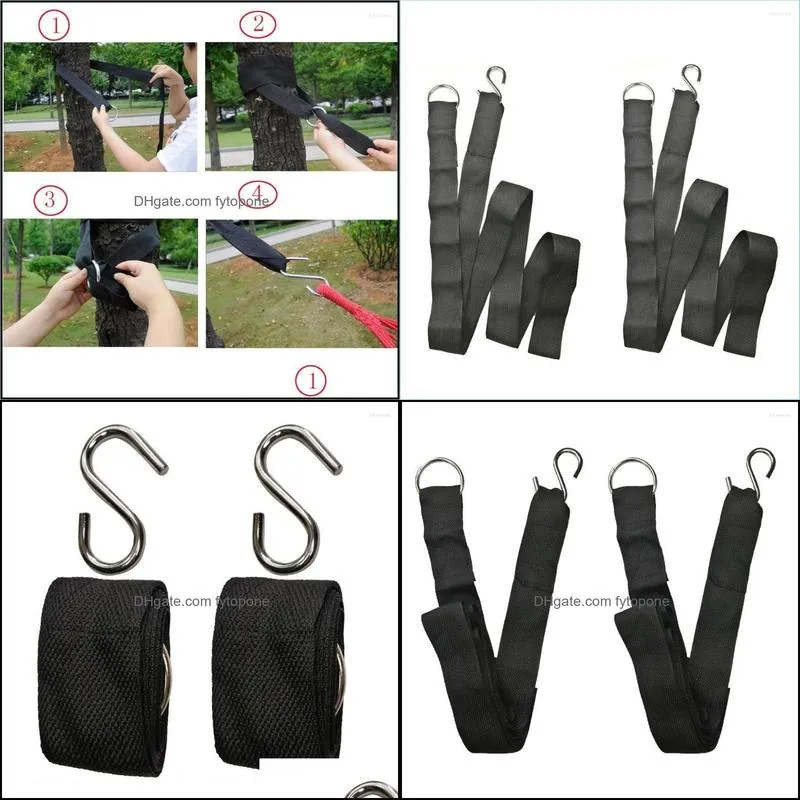 outdoor gadgets 2pcs 300cm nylon hammock tree swing belt hanging straps kit with s hooks fuel oil filter camping sleeping bed