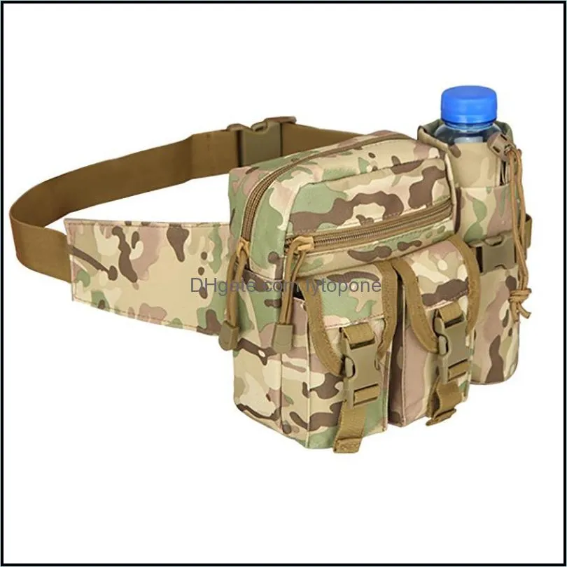 outdoor bags military waist fanny pack utility tactical men bag fishing pouch camping hiking climb hip bum belt bottle