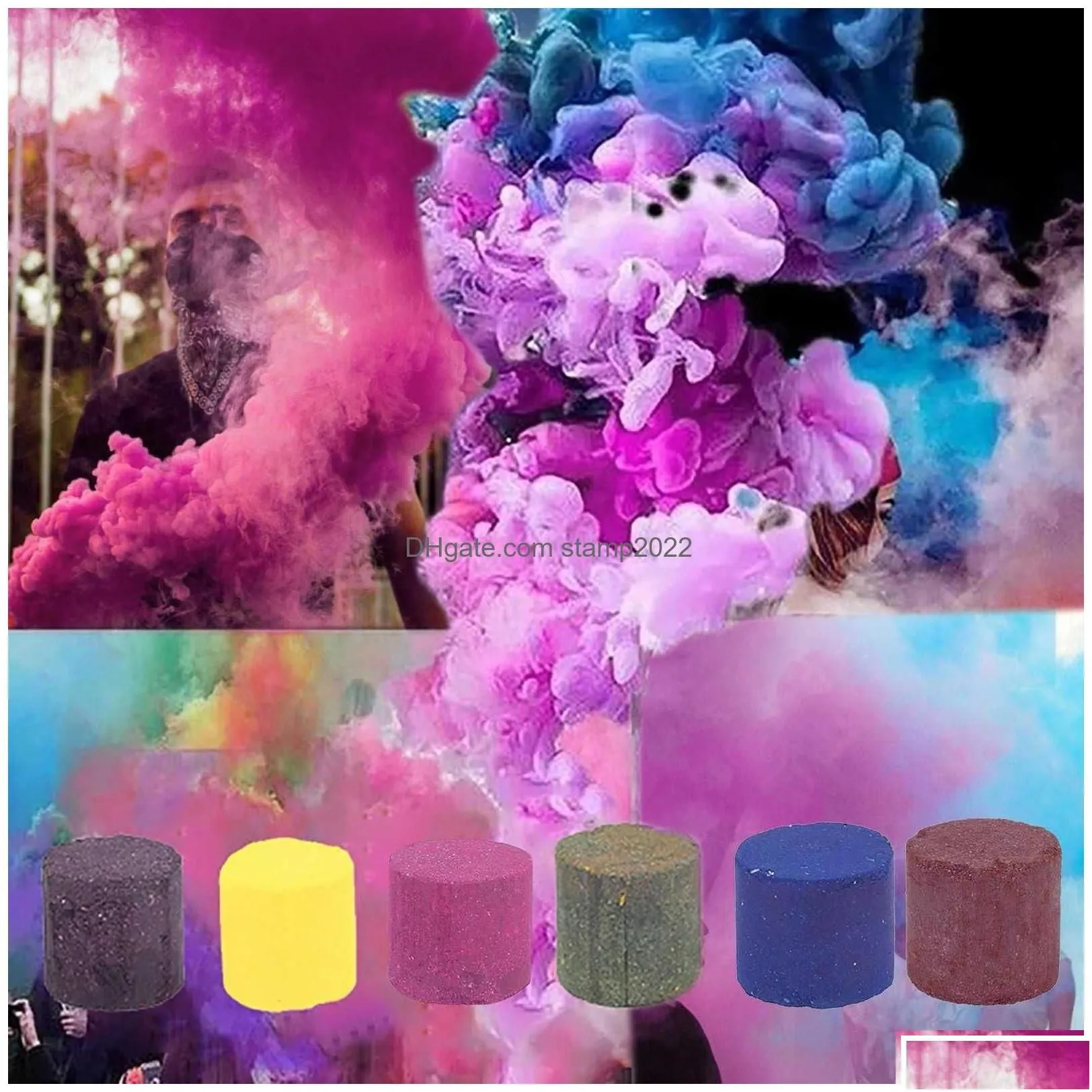 Other Home Garden Colorf Effect Smoke Tube Bottle Studio Car P Ography Toy Wedding Halloween Spraysupplies Bomb Smokestickprops Pa