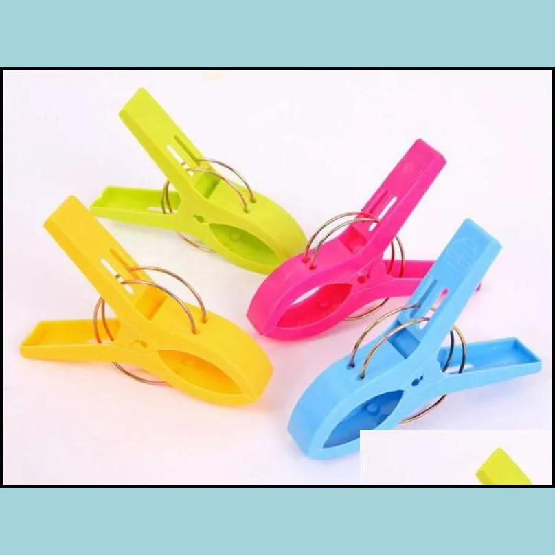 11.5cmlarge bright colour clothes clip plastic beach towel pegs clothespin clips to sunbed multicolor xb1