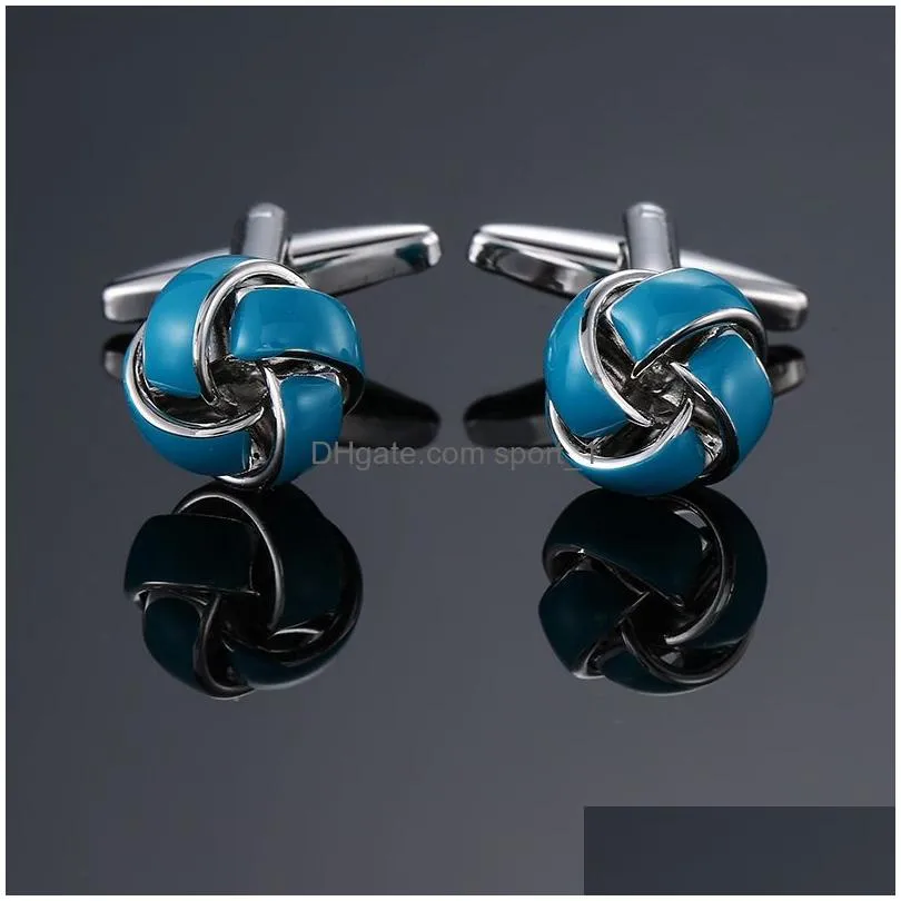 twist cufflinks fashion french mens shirt metal brass enamel cuff links casual business shirt crystal zircon jewelry