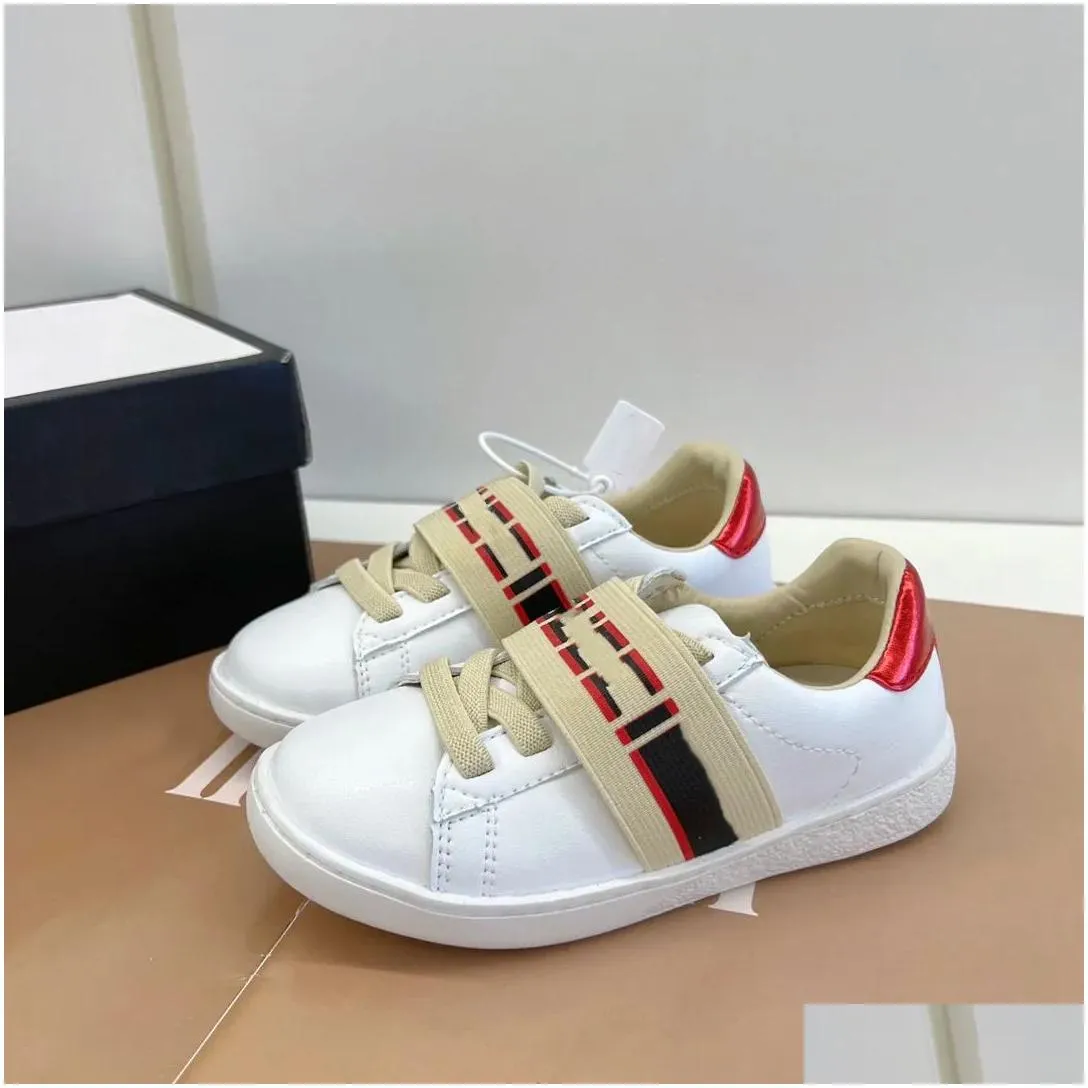 2023 newest kids designer casual sneakers childrens tennis 1977 trainers girls boys tiger flower print ivory canvas linen fabric low cut fashion shoes size