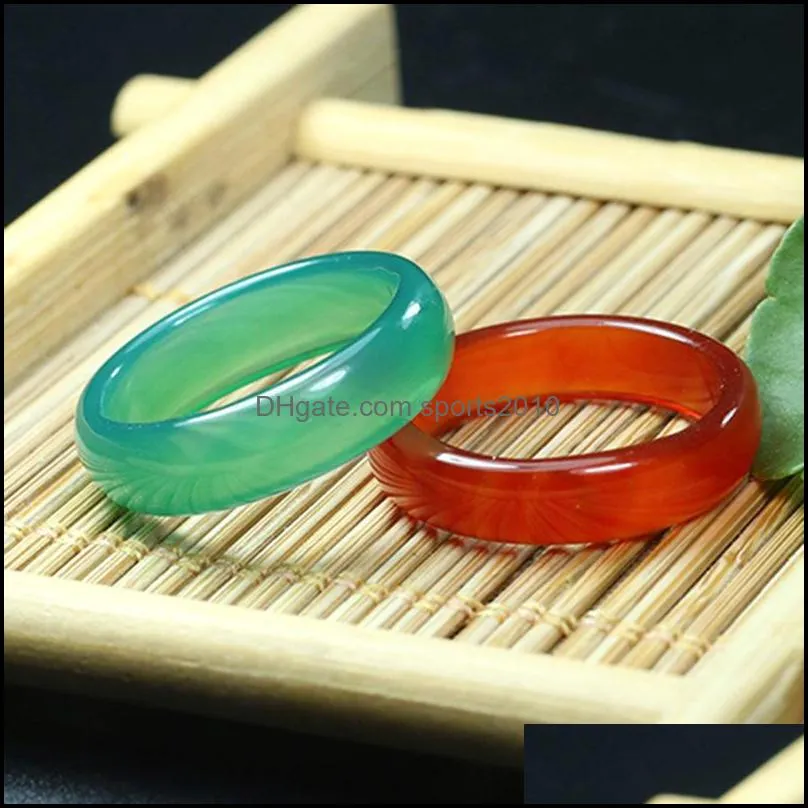 pink green red glass crystal agate jade ring jewelry finger rings for women me sports2010