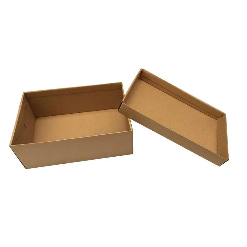 10pcs custom shoes cardboard packaging mailing moving boxes corrugated paper box cartons box for shoes packaging1