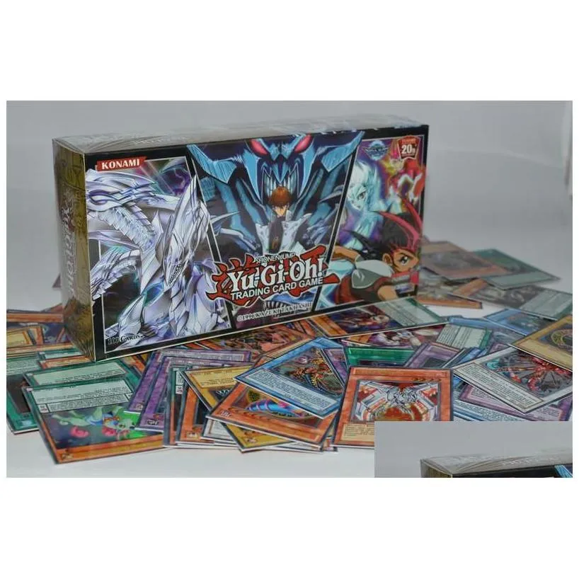 card games yugioh 100 piece set box holographic yu gi oh game collection children boy childrens toys 220725 drop delivery gifts puzzl