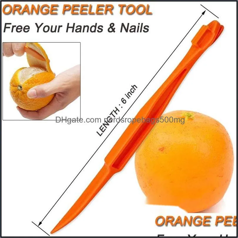 easy open orange peeler tools plastic lemon citrus peel cutter vegetable slicer fruit kitchen gadgets