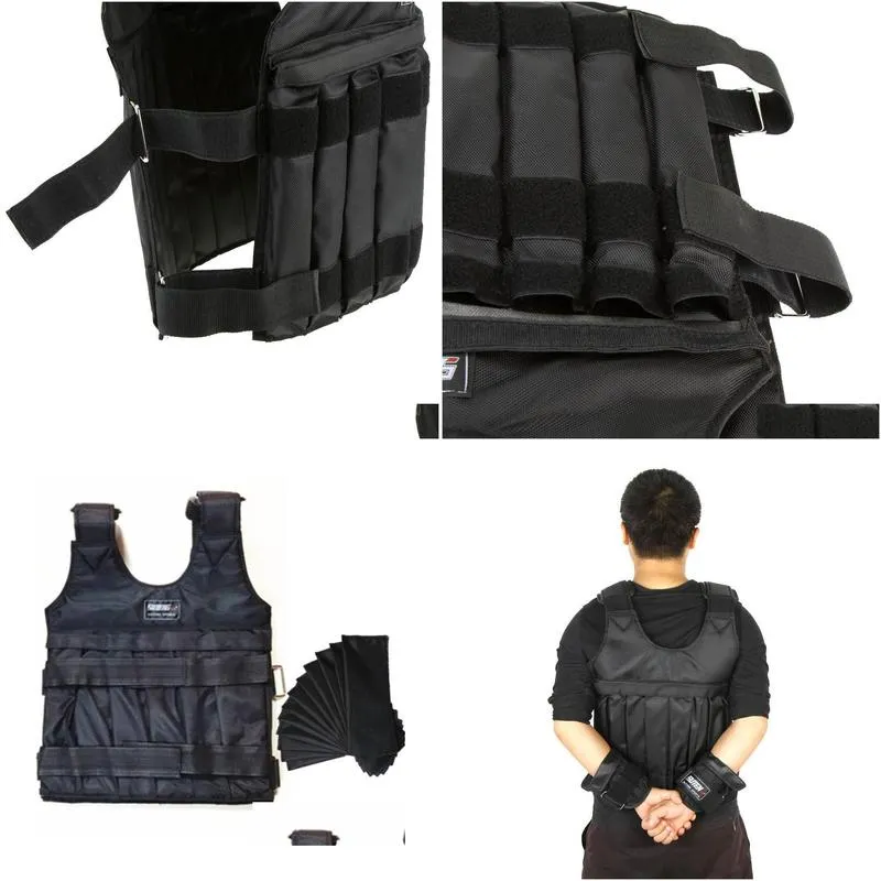 ht 10kg 50kg weighted vest adjustable weights jacket for loading sand or steel plate option jacket exercise training waistcoat