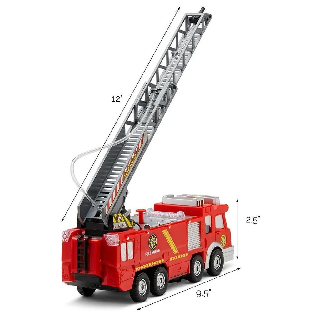 spray water gun toy truck firetruck juguetes fireman sam fire truck/engine vehicle car music light educational toys for boy kids