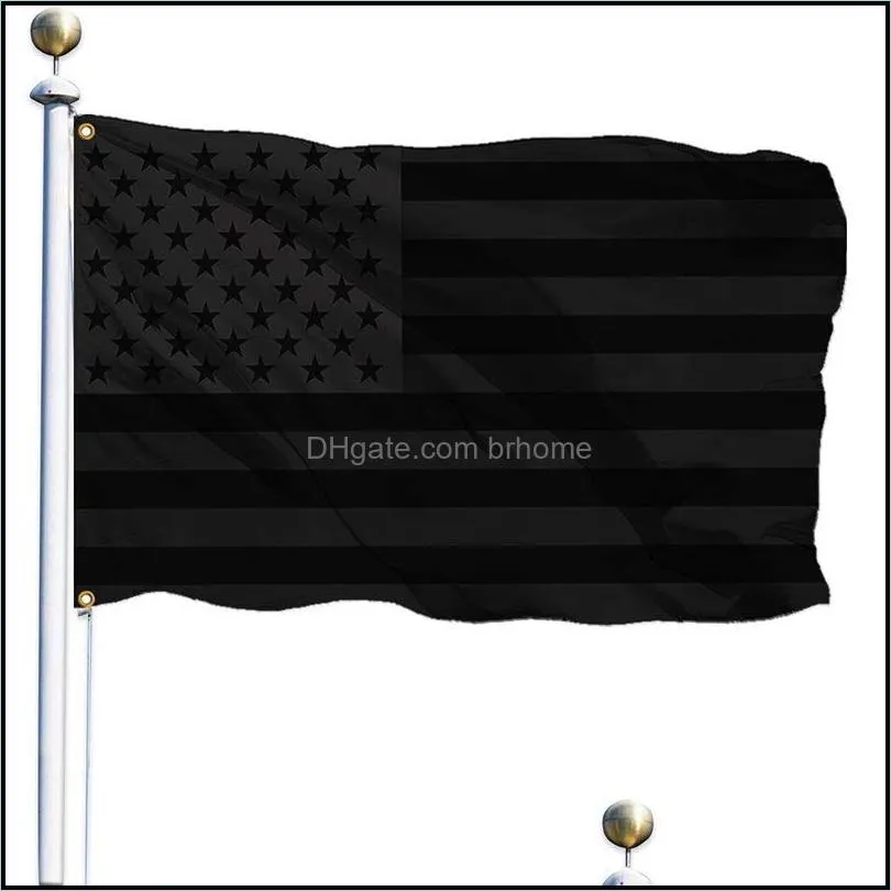 all black american flag 3x5 ft no quarter will be given us usa historical protection banner polyester flags 90x150cm ee