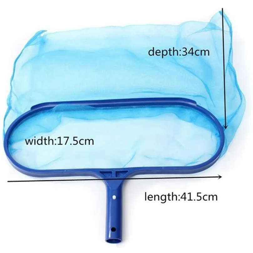 1pc swimming pool salvage net leaf blower fine mesh professional skimmer cleaning rake clean supplies 220622