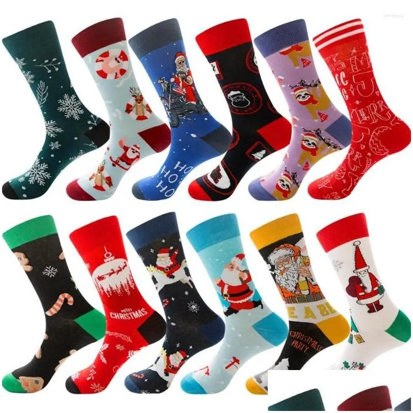 sports socks wholesale multipurpose knee-high santa elk for christmas