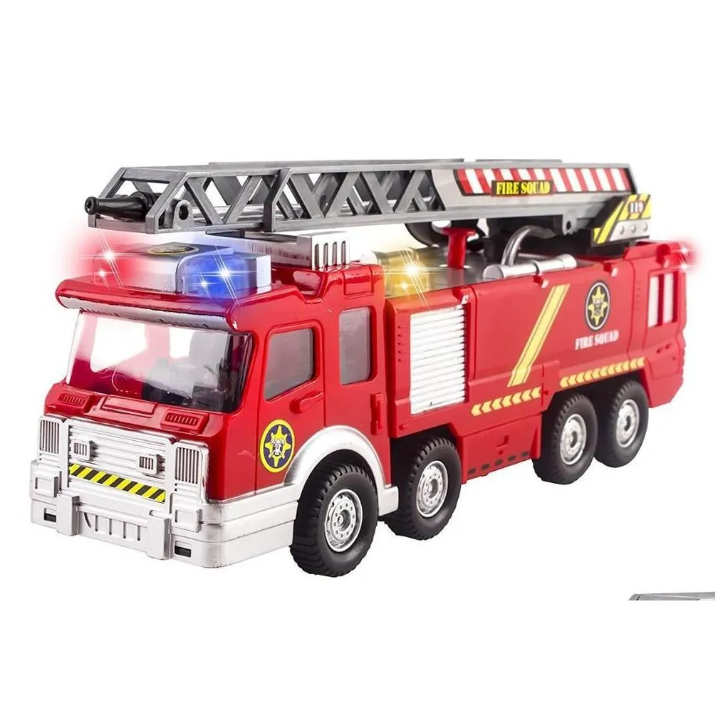 spray water gun toy truck firetruck juguetes fireman sam fire truck/engine vehicle car music light educational toys for boy kids