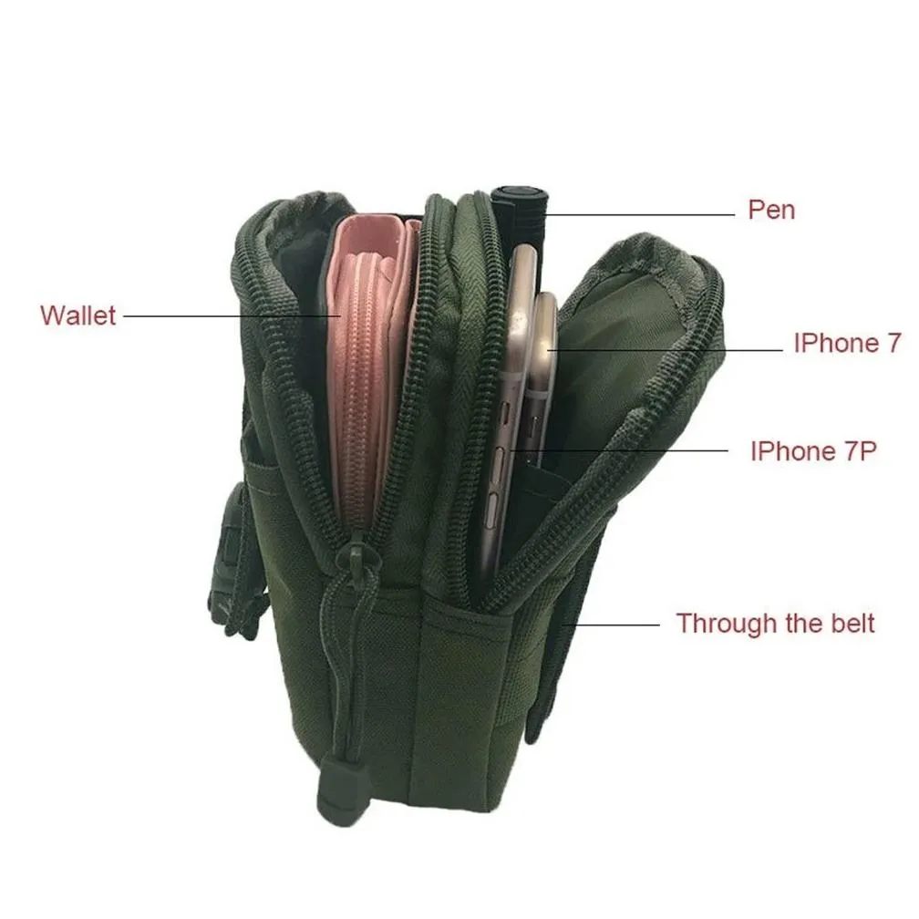 outdoor men waist pack bum bag pouch waterproof tactical sport hunting belt molle nylon mobile phone bags travel tools