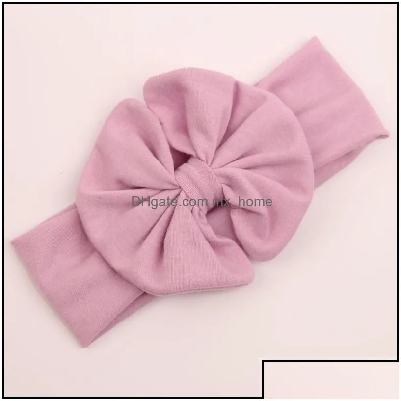 hair accessories kids girls big bow headwrap band baby girl cotton headbands infant babies fashion hairbands lovely children m mxhome