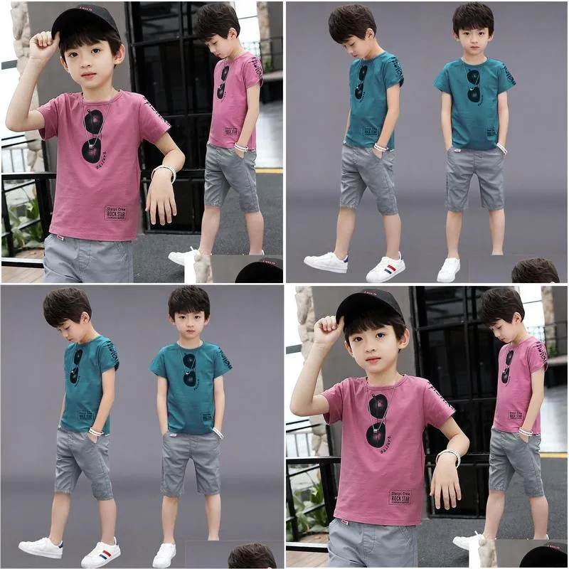 teen boys clothing sets summer clothes casual outfit kids tracksuit for sport suit children 6 8 9 10 12 year 220620