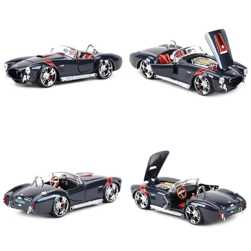 maisto 124 1965 shelby cobra 427 classic car static die cast vehicles collectible model toys lj200930