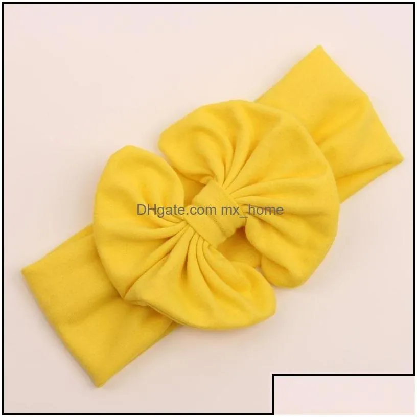 hair accessories kids girls big bow headwrap band baby girl cotton headbands infant babies fashion hairbands lovely children m mxhome